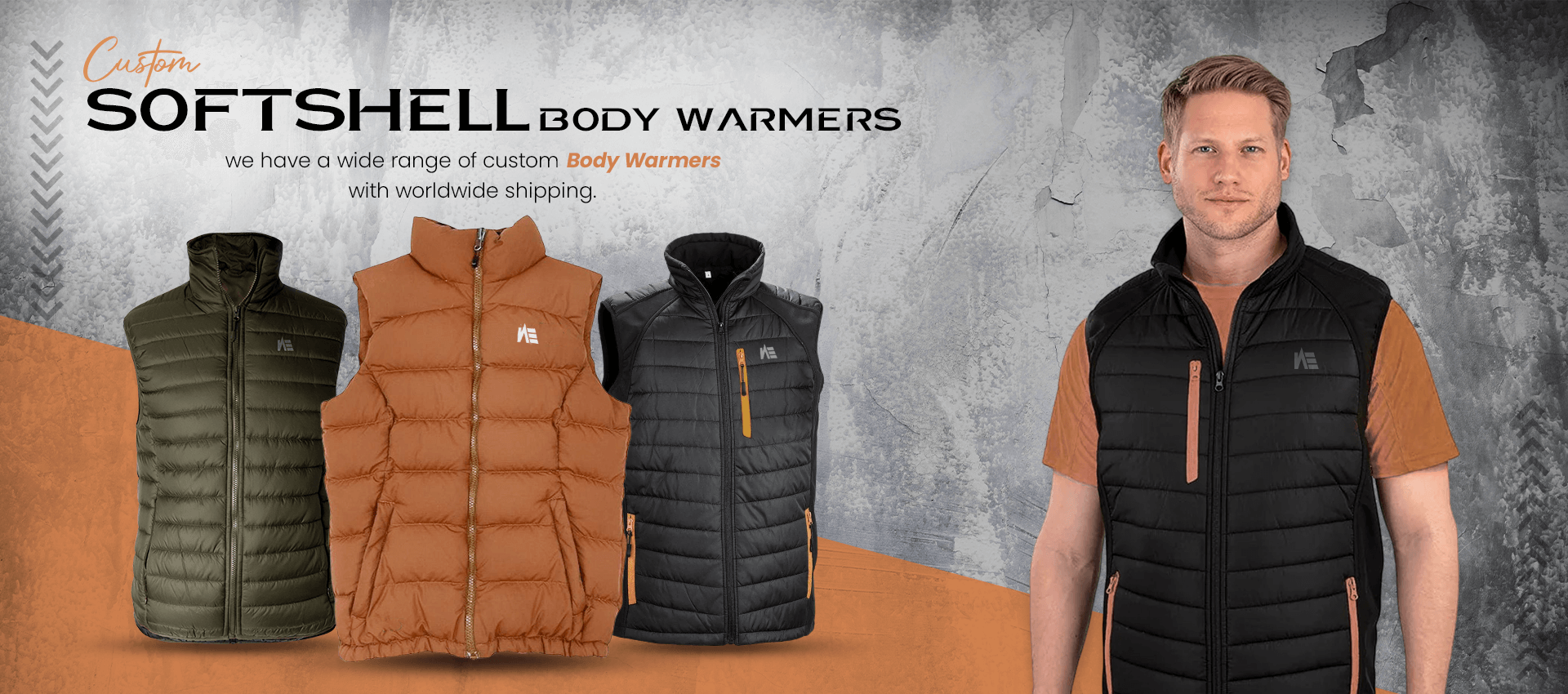 Softshett body warmer